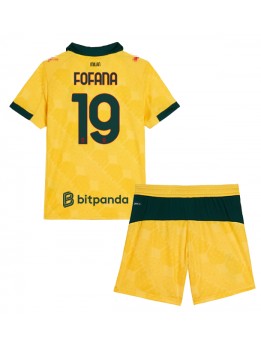 AC Milan Youssouf Fofana #19 Replika Tredje Kläder Barn 2025-26 Kortärmad (+ byxor)